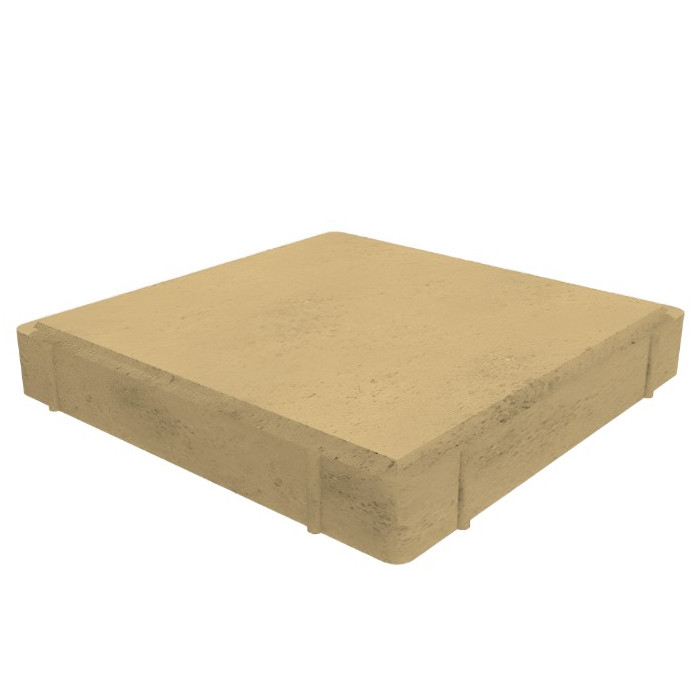 Квадратная тротуарная плитка 500х500х80 мм Бежевый